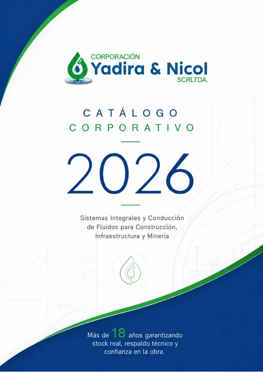 Portada del catálogo corporativo Yadira & Nicol 2026