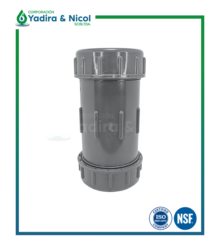 ACOPLE GRIS A PRESIÓN PVC SCH-80 ERA