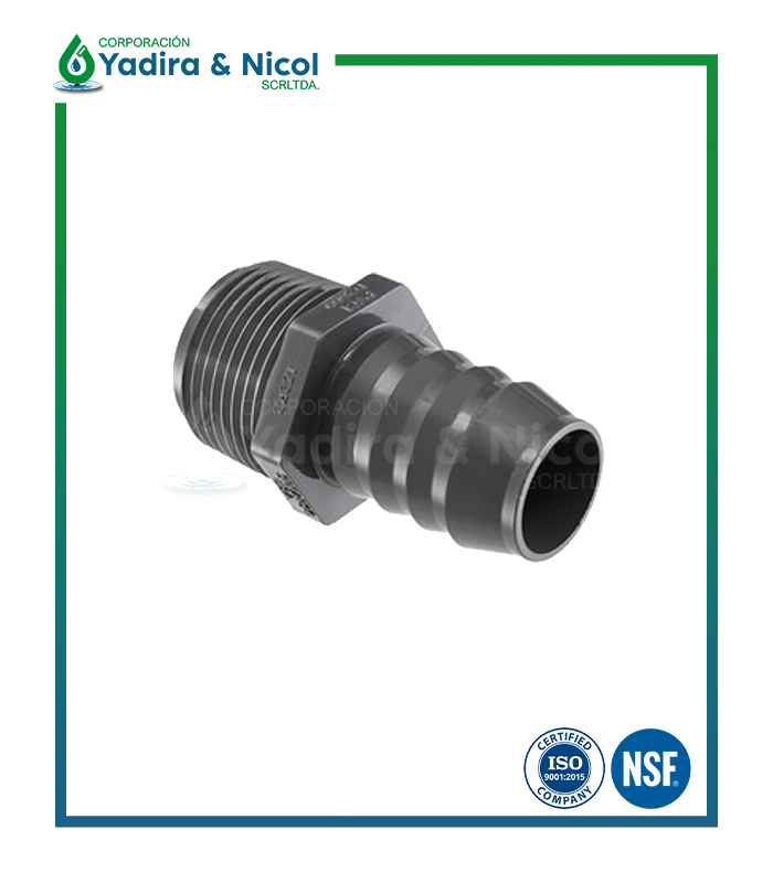 ADAPTADOR ROSCA – MANGUERA PVC LD