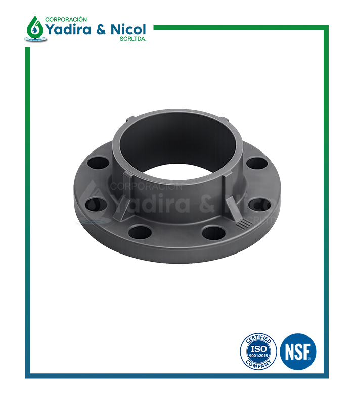 BRIDA FIJA A PRESIÓN PVC SCH-80 SH-DFP