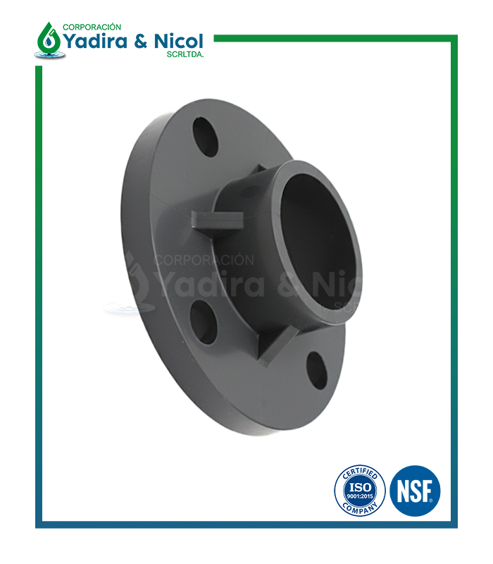 BRIDA FIJA A PRESIÓN PVC SCH-80 ERA