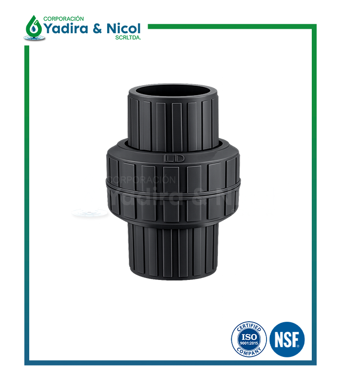 CHECK RESORTE A PRESIÓN PVC LD