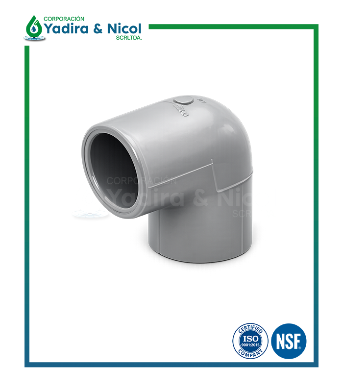 CODO DE 90° Y 45° A PRESIÓN CPVC SCH-80 SH-DFP