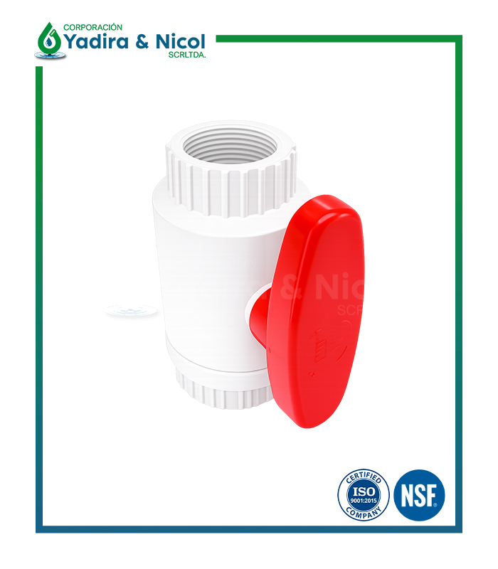 ESFERICA TIPO SANKING BLANCO CON ROSCA PVC SCH-80 ERA
