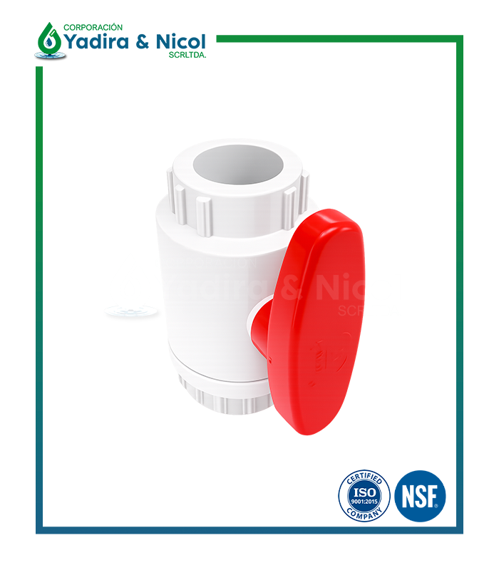ESFERICA TIPO SANKING BLANCO A PRESIÓN PVC SCH-80 ERA