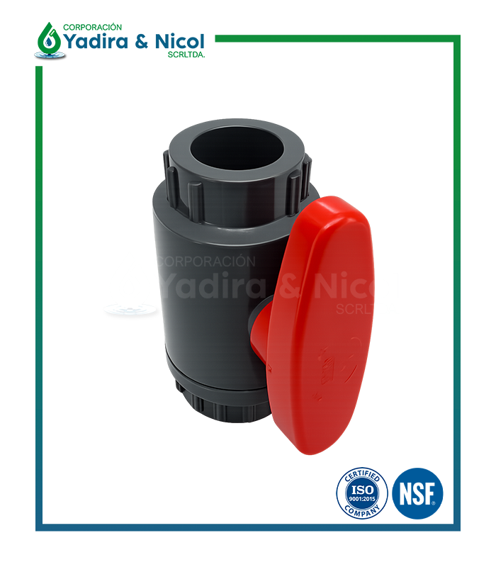 ESFERICA TIPO SANKING GRIS A PRESIÓN PVC SCH-80 ERA