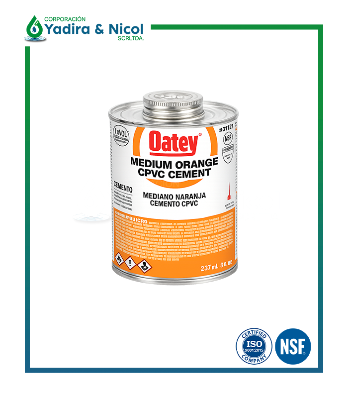 PEGAMENTO CPVC CEMENTO NARANJA OATEY