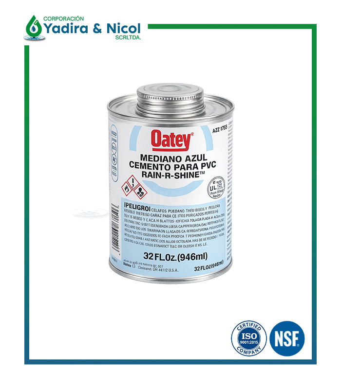 PEGAMENTO PVC CEMENTO AZUL OATEY