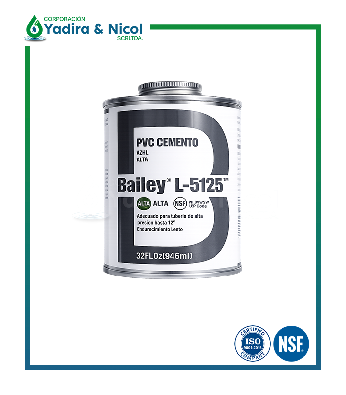 PEGAMENTO PVC CEMENTO GRIS L-5125 BAILEY