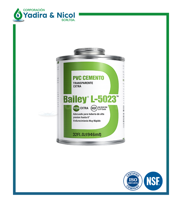 PEGAMENTO PVC CEMENTO VERDE L-5023 BAILEY