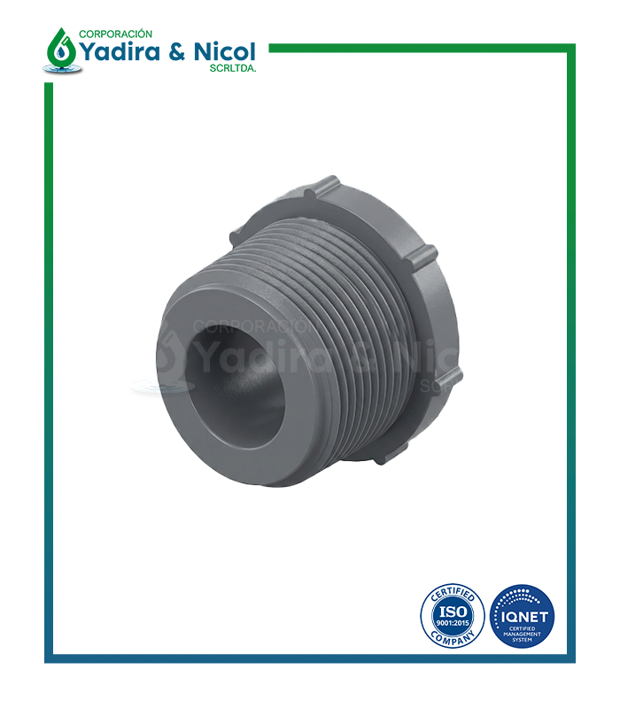 REDUCCIÓN BUSHING CON ROSCA PVC SCH-80 SAM-UK