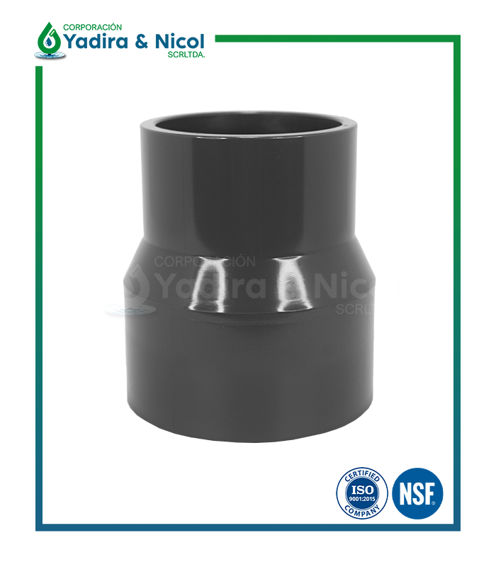 REDUCCIÓN CAMPANA A PRESIÓN DIN PVC ERA