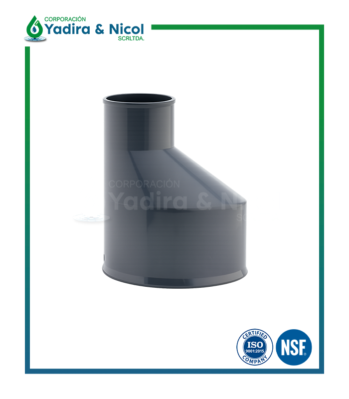 REDUCCIÓN CAMPANA EXCENTRICA PVC SCH-40 LESSO