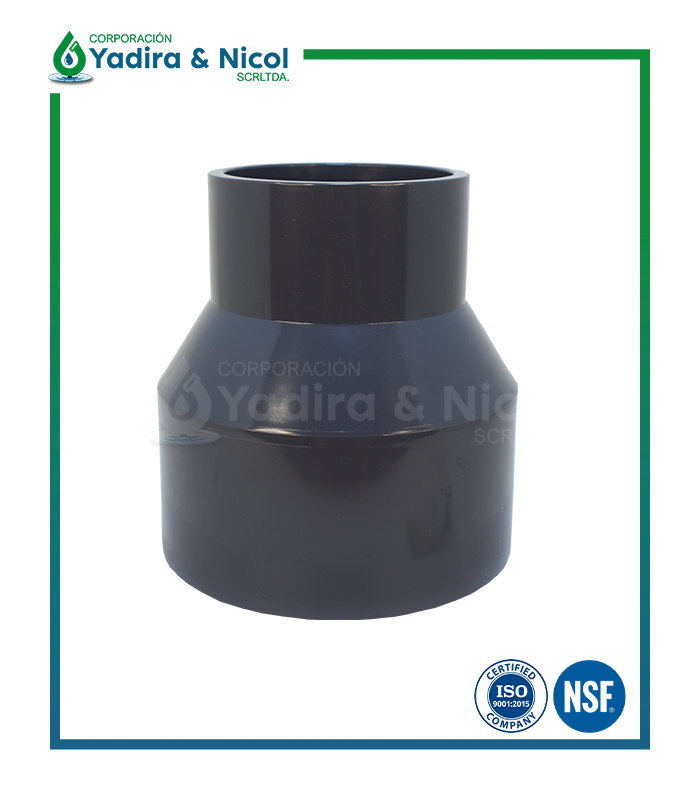 REDUCCIÓN CAMPANA A PRESIÓN PVC SCH-80 ERA