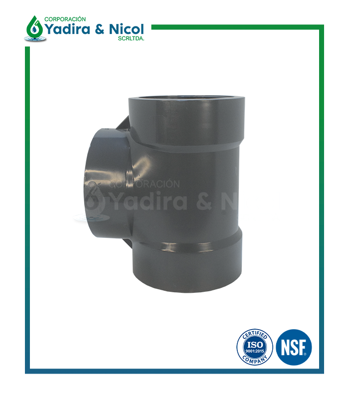 TEE CON ROSCA PVC SCH-80 LESSO