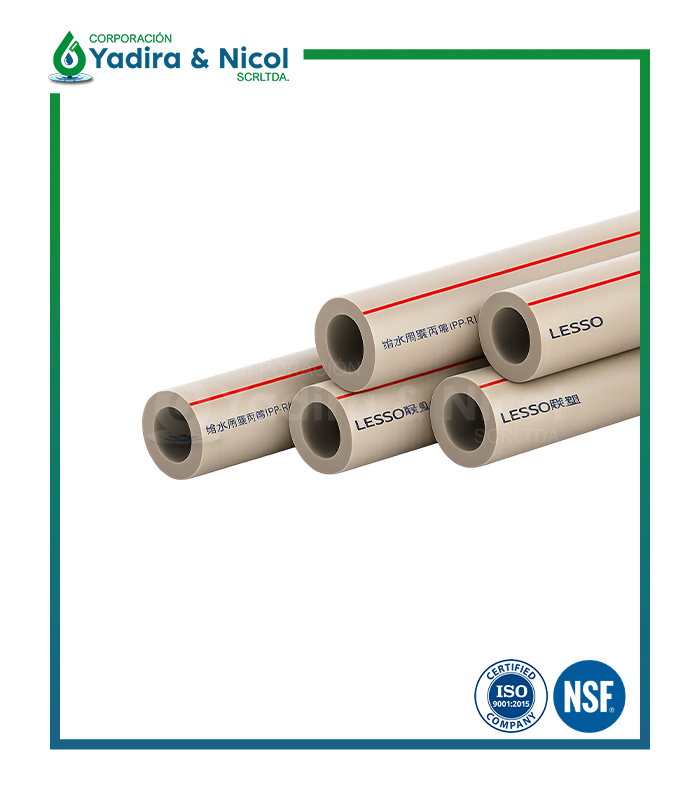 TUBO PARA AGUA CALIENTE PPR S3.2 PN 20 LESSO