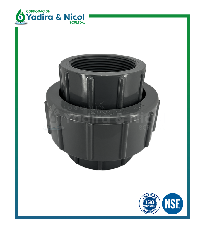 UNIÓN UNIVERSAL CON ROSCA PVC SCH-40 ERA