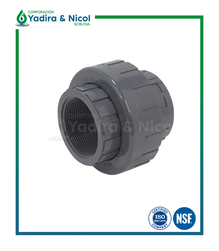 UNIÓN UNIVERSAL MIXTO PVC SCH-80 LESSO