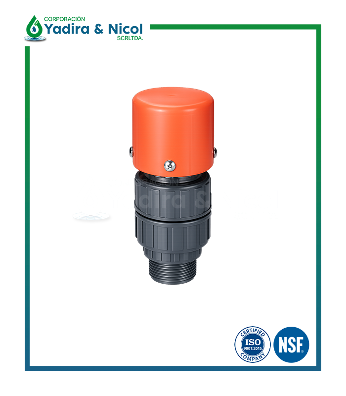VÁLVULA DE AIRE CON ROSCA MACHO PVC LD