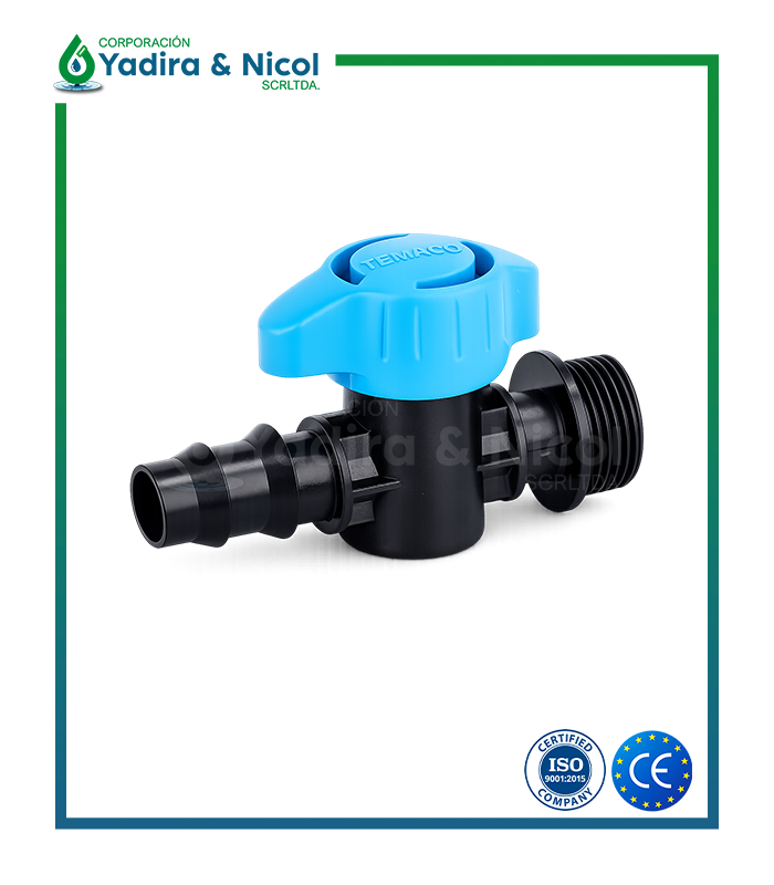 VÁLVULA RAMAL CON ROSCA – MANGUERA HDPE TEMACO