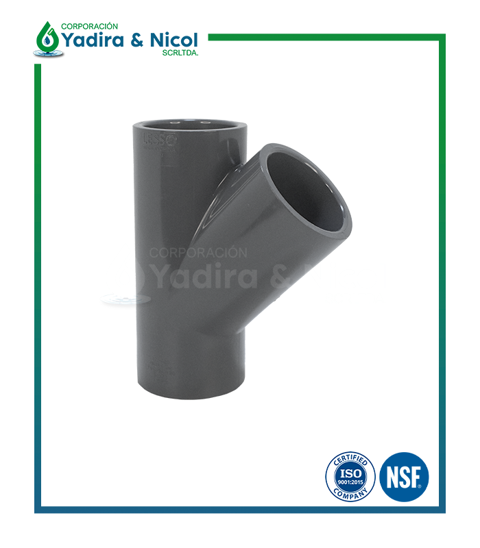 YEE A PRESIÓN PVC SCH-80 LESSO